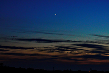 Sunset over Cornwall with Jupiter and Venus by Andy Beirne 28/06/2015